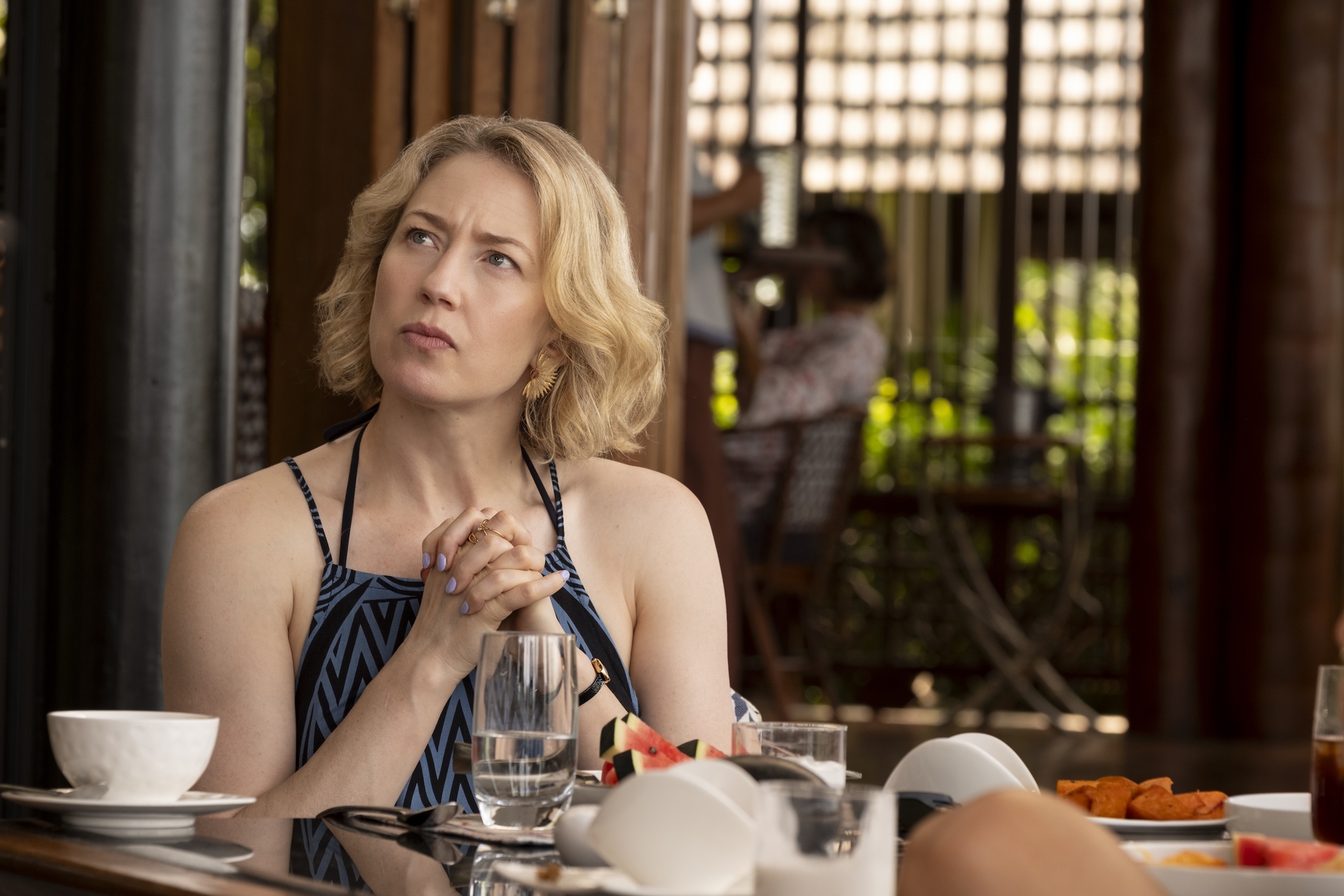 Carrie Coon Says Her ‘White Lotus’ Character Was Written to Have a Nonbinary Child, but That Scene Was Cut After Trump’s Election